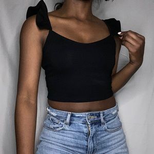 Mini, ruffled crop top